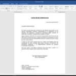 Carta De Recomendacion Laboral